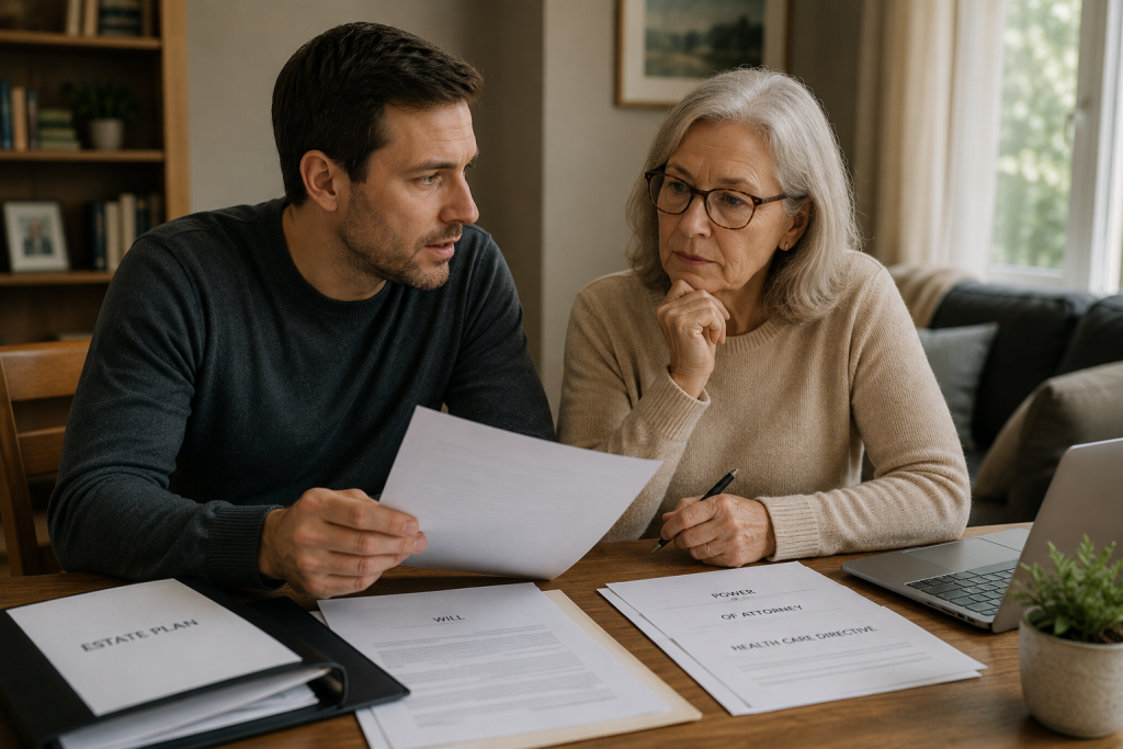 Senior planning her estate
