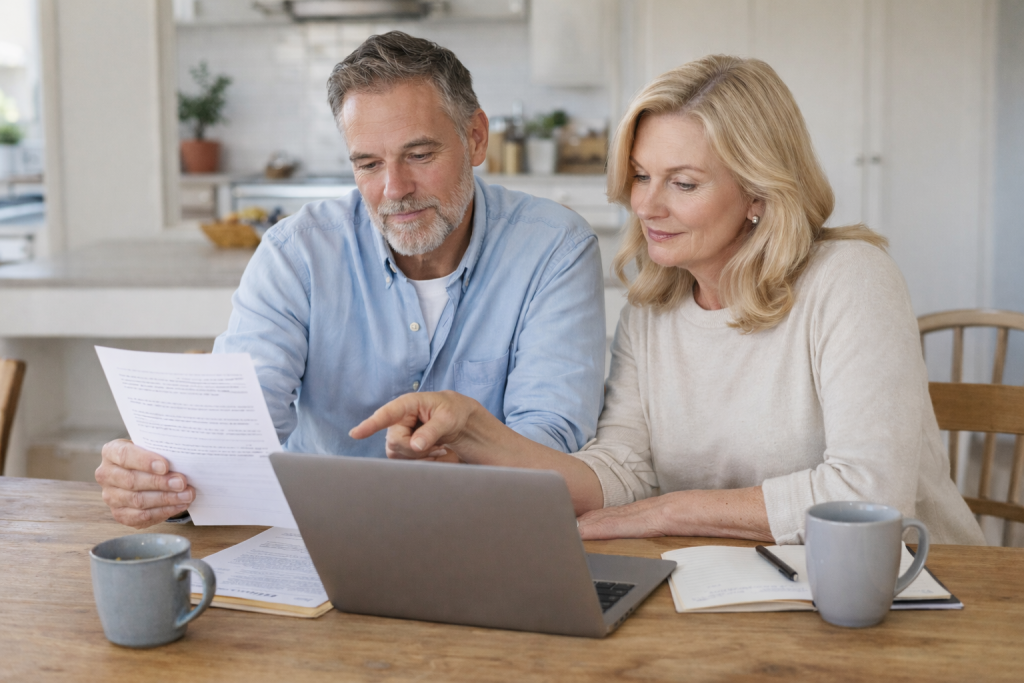 Couple Reviewing Estate Plan Documents